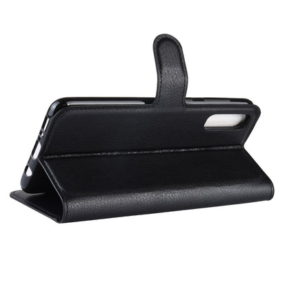 Litchi Skin Wallet Leather Stand Case for Samsung Galaxy A50 / A50s / A30s Cell Phone Case
