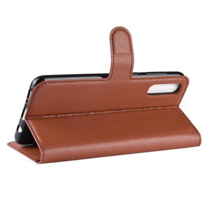Litchi Skin Wallet Leather Stand Case for Samsung Galaxy A50 / A50s / A30s Cell Phone Case