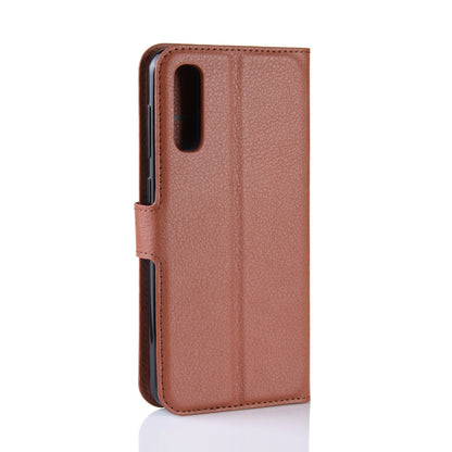 Litchi Skin Wallet Leather Stand Case for Samsung Galaxy A50 / A50s / A30s Cell Phone Case
