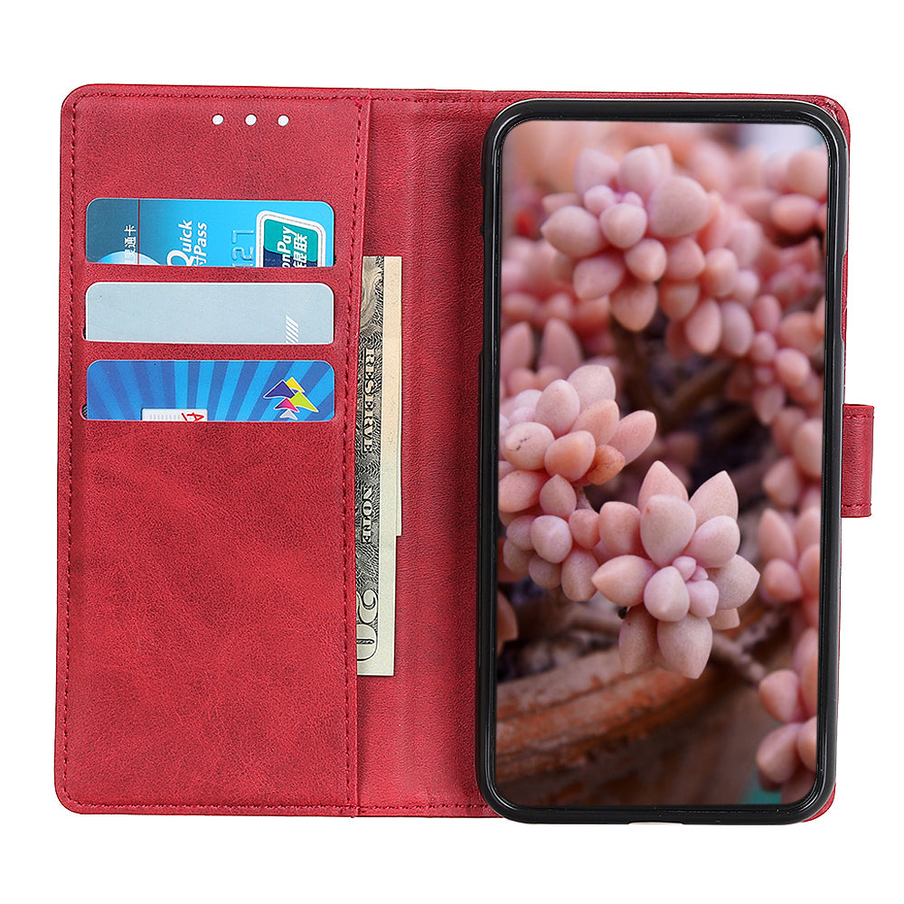 Matte PU Leather Wallet Stand Phone Case for Samsung Galaxy A70