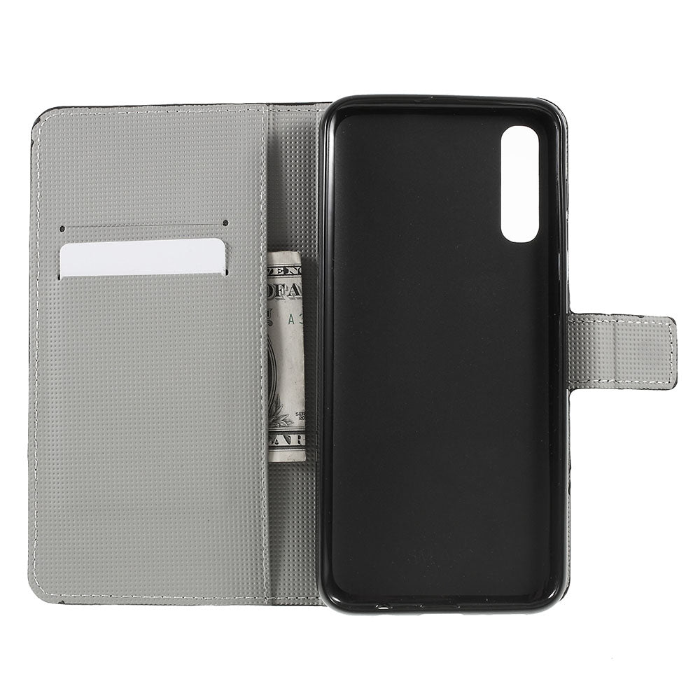 Pattern Printing PU Leather Magnetic Stand Case for Samsung Galaxy A50 / A50s / A30s