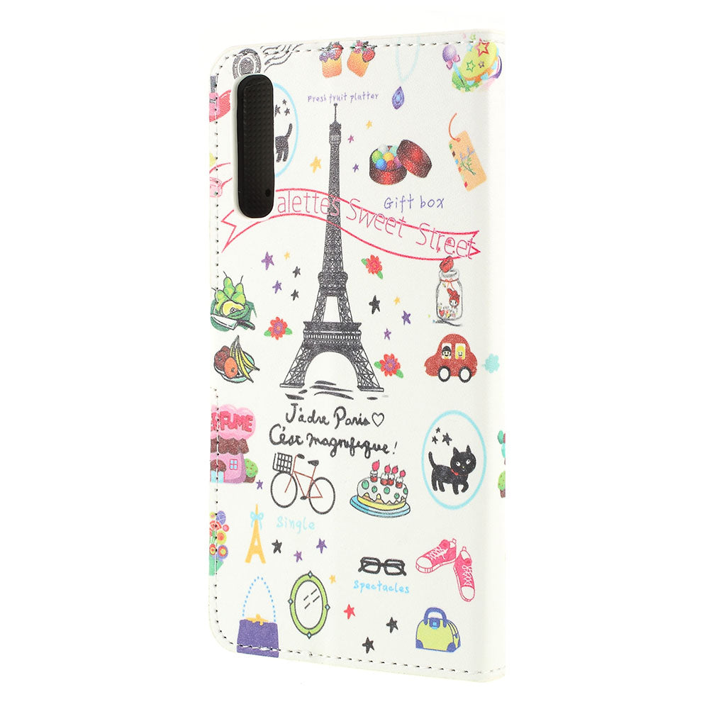 Pattern Printing PU Leather Magnetic Stand Case for Samsung Galaxy A50 / A50s / A30s