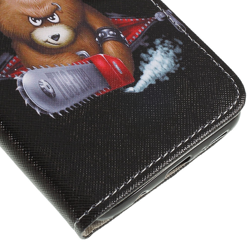 Pattern Printing Cross Texture PU Leather Wallet Flip Casing for Samsung Galaxy A50 / A50s / A30s