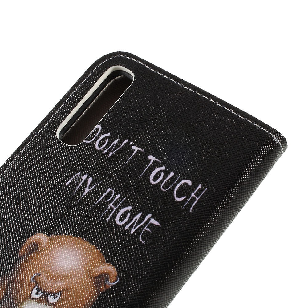 Pattern Printing Cross Texture PU Leather Wallet Flip Casing for Samsung Galaxy A50 / A50s / A30s