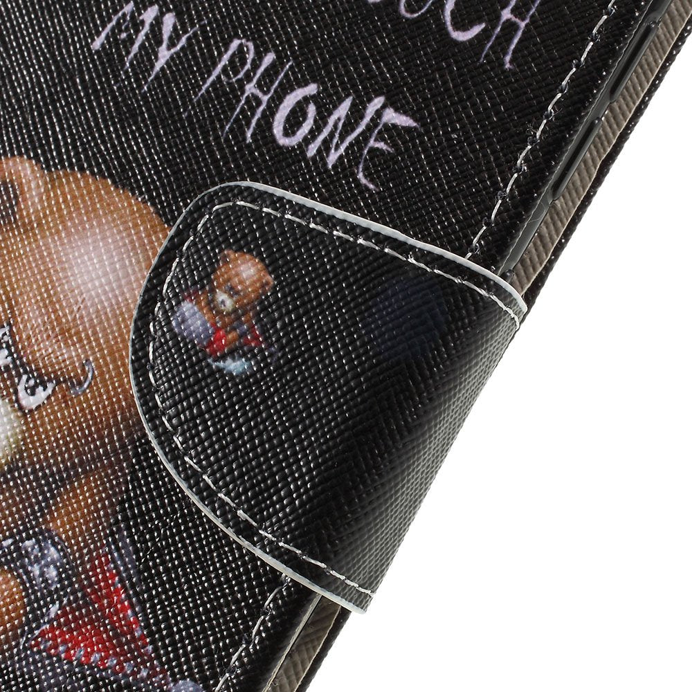 Pattern Printing Cross Texture PU Leather Wallet Flip Casing for Samsung Galaxy A50 / A50s / A30s