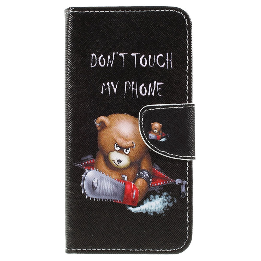 Pattern Printing Cross Texture PU Leather Wallet Flip Casing for Samsung Galaxy A50 / A50s / A30s