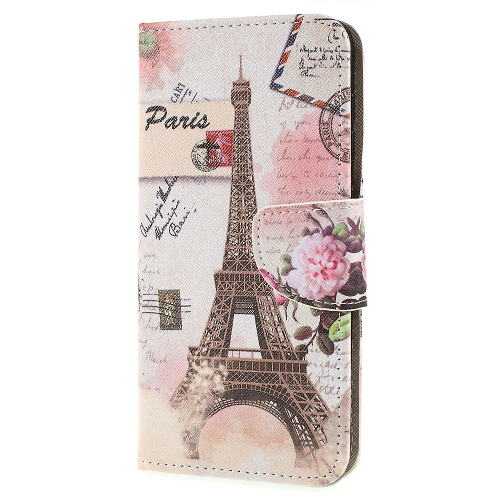 Pattern Printing Cross Texture PU Leather Wallet Flip Casing for Samsung Galaxy A50 / A50s / A30s