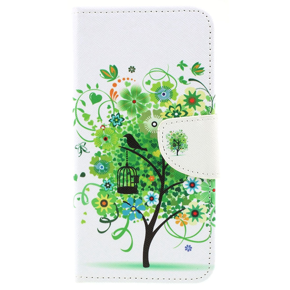Pattern Printing Cross Texture PU Leather Wallet Flip Casing for Samsung Galaxy A50 / A50s / A30s