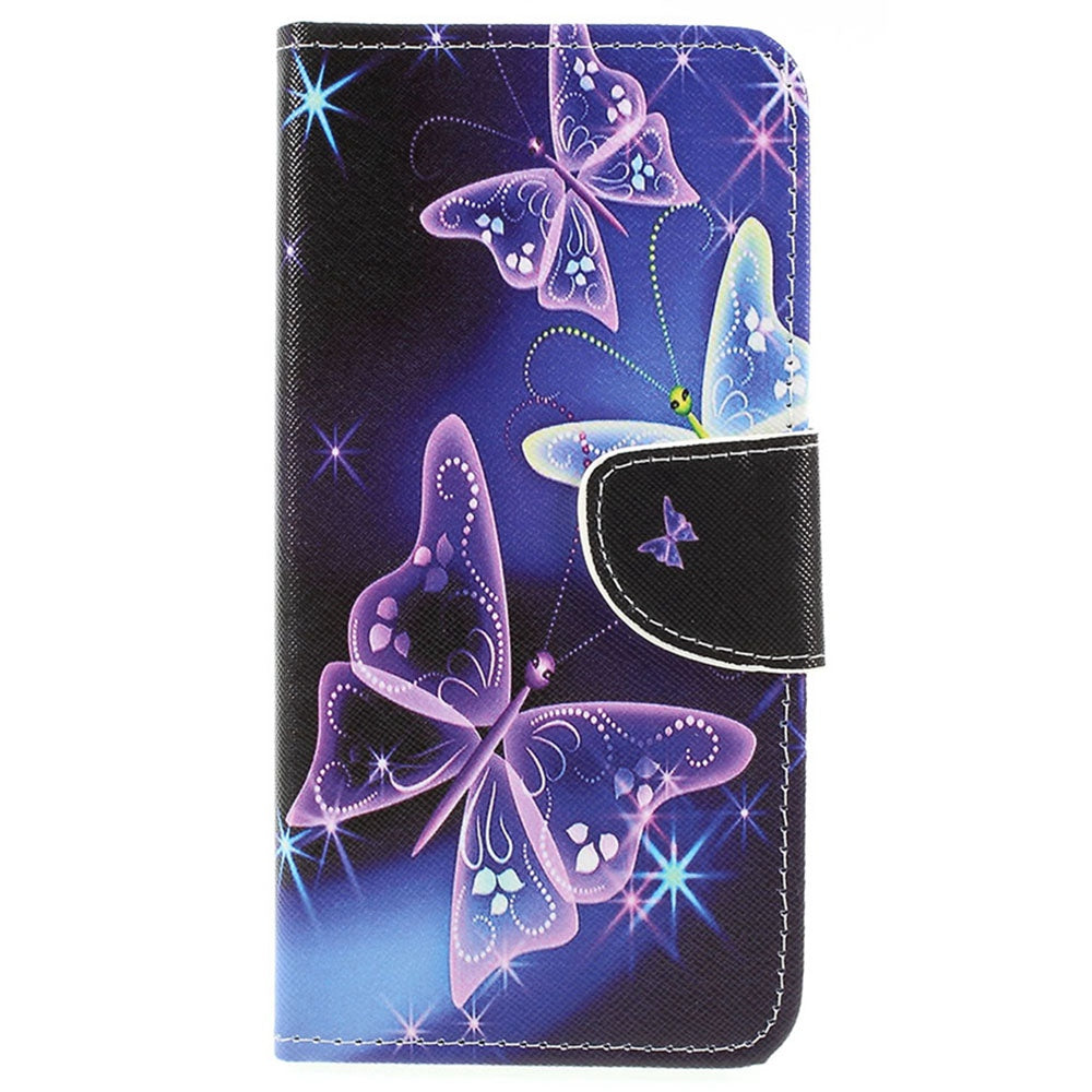 Pattern Printing Cross Texture PU Leather Wallet Flip Casing for Samsung Galaxy A50 / A50s / A30s