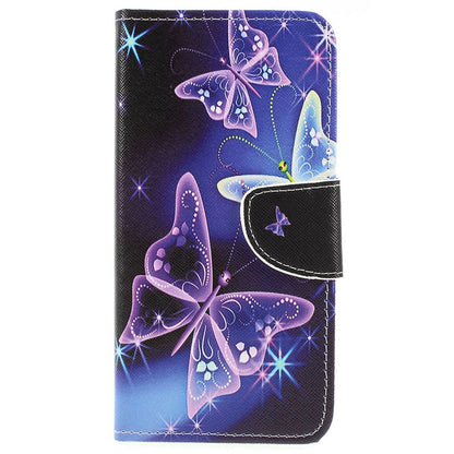 Pattern Printing Cross Texture PU Leather Wallet Flip Casing for Samsung Galaxy A50 / A50s / A30s