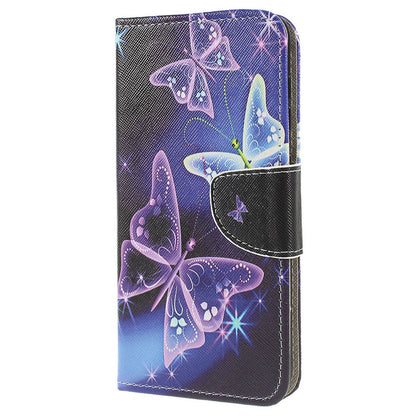 Pattern Printing Cross Texture PU Leather Wallet Flip Casing for Samsung Galaxy A50 / A50s / A30s