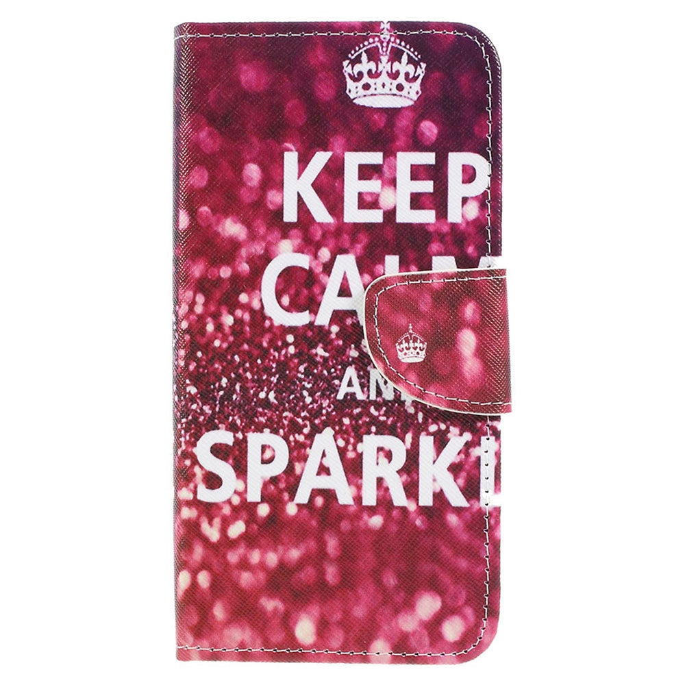 Pattern Printing Cross Texture PU Leather Wallet Flip Casing for Samsung Galaxy A50 / A50s / A30s