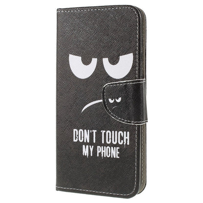 Pattern Printing Cross Texture PU Leather Wallet Flip Casing for Samsung Galaxy A50 / A50s / A30s