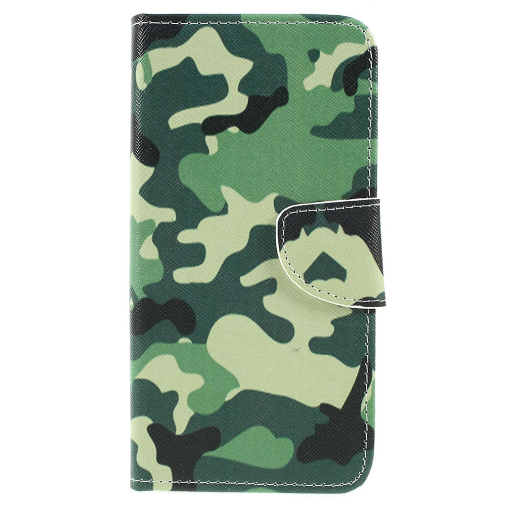 Pattern Printing Cross Texture PU Leather Wallet Flip Casing for Samsung Galaxy A50 / A50s / A30s