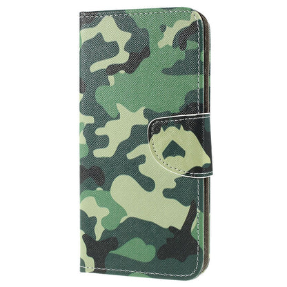 Pattern Printing Cross Texture PU Leather Wallet Flip Casing for Samsung Galaxy A50 / A50s / A30s