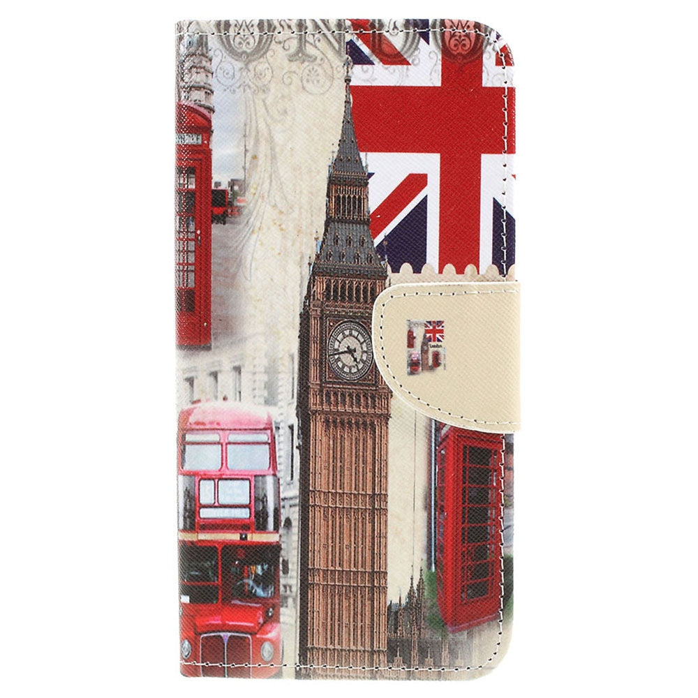 Pattern Printing Cross Texture PU Leather Wallet Flip Casing for Samsung Galaxy A50 / A50s / A30s
