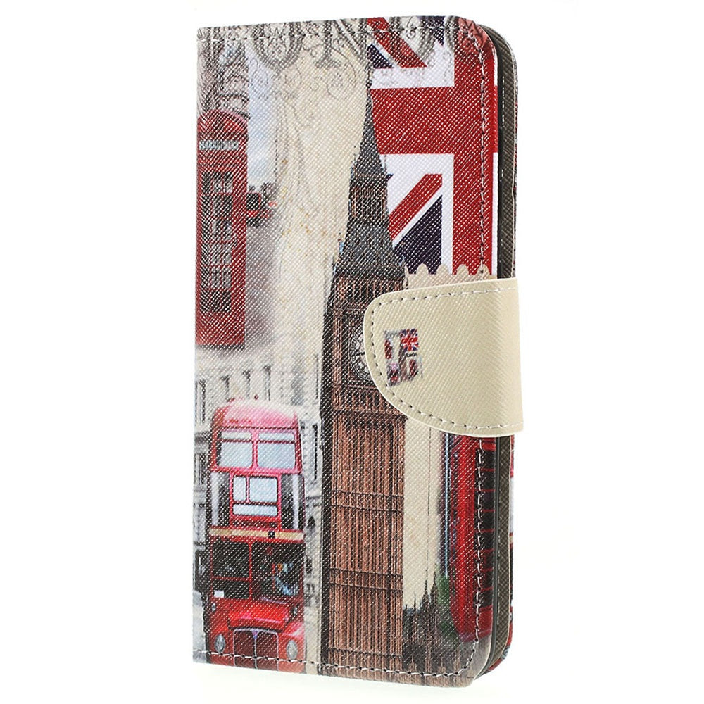 Pattern Printing Cross Texture PU Leather Wallet Flip Casing for Samsung Galaxy A50 / A50s / A30s