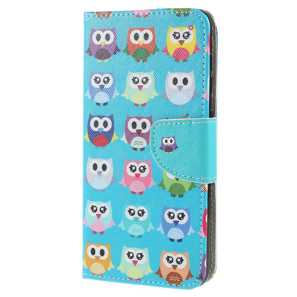 Pattern Printing Cross Texture PU Leather Wallet Flip Casing for Samsung Galaxy A50 / A50s / A30s