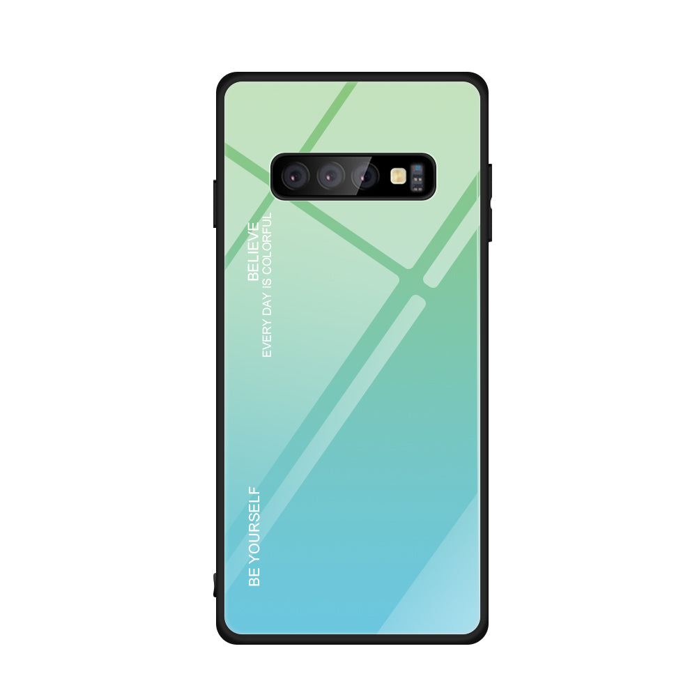 Gradient Glass TPU + PC Phone Protective Cover for Samsung Galaxy S10