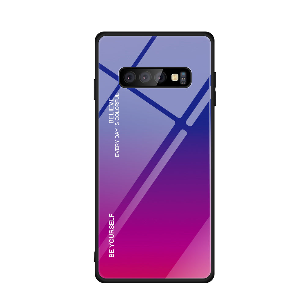 Gradient Glass TPU + PC Phone Protective Cover for Samsung Galaxy S10