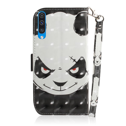 Pattern Printing Light Spot Decor Leather Wallet Case for Samsung Galaxy A50 / A50s / A30s