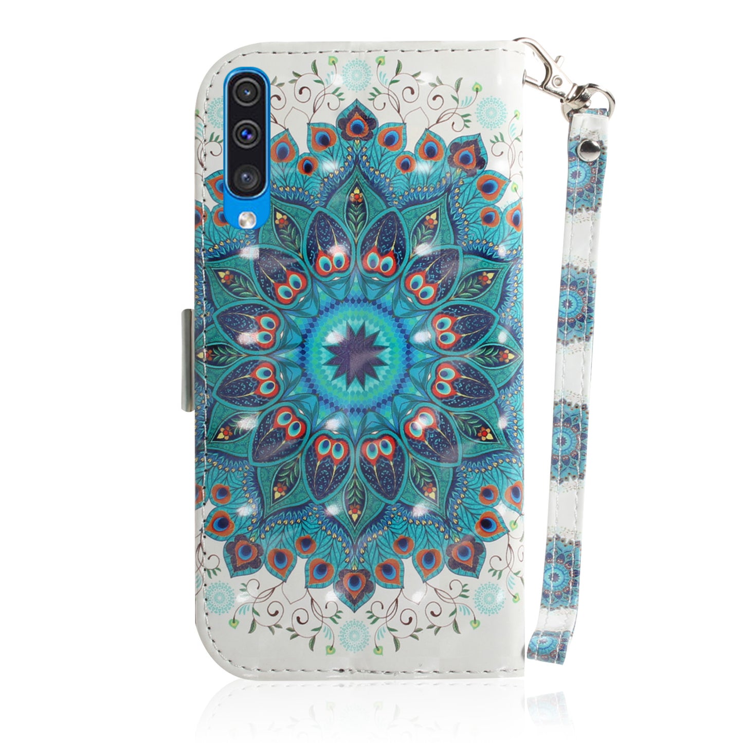 Pattern Printing Light Spot Decor Leather Wallet Case for Samsung Galaxy A50 / A50s / A30s
