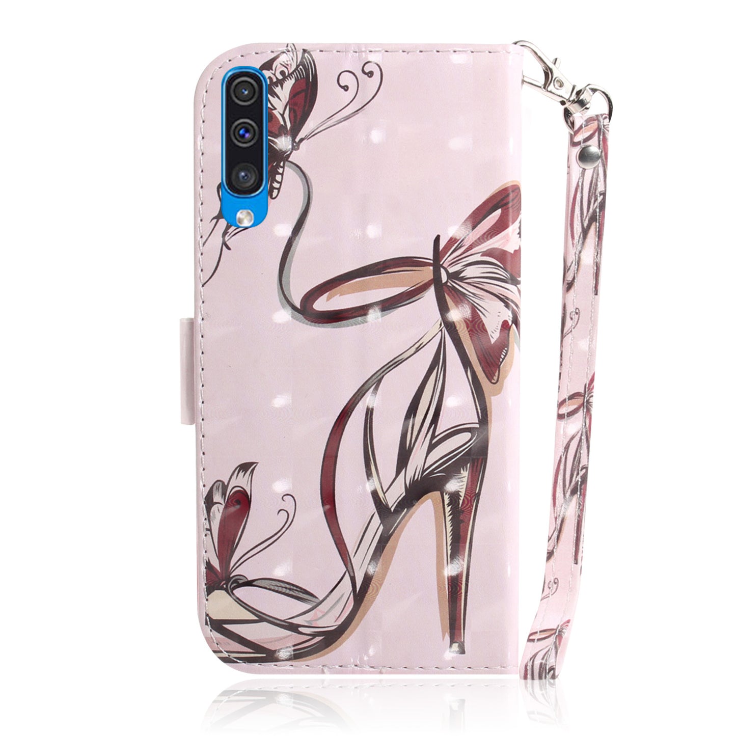 Pattern Printing Light Spot Decor Leather Wallet Case for Samsung Galaxy A50 / A50s / A30s