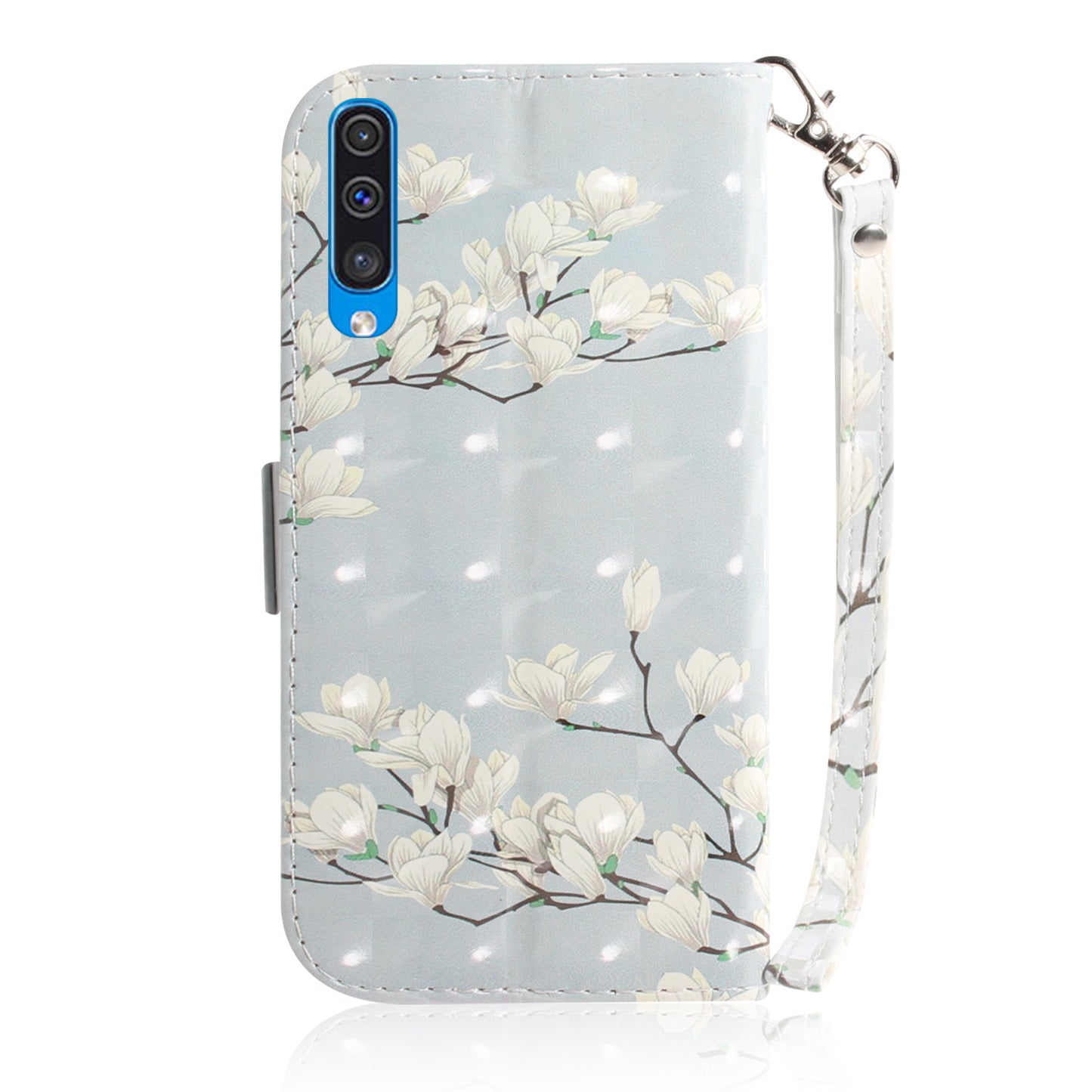 Pattern Printing Light Spot Decor Leather Wallet Case for Samsung Galaxy A50 / A50s / A30s