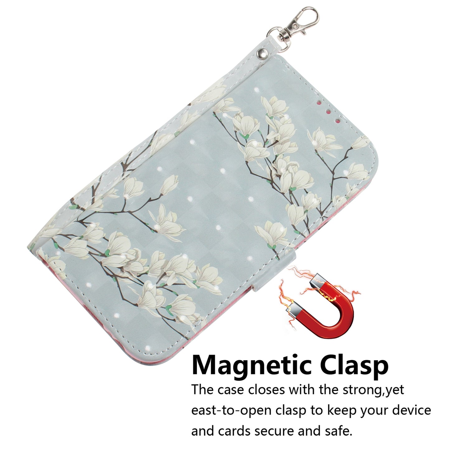 Pattern Printing Light Spot Decor Leather Wallet Case for Samsung Galaxy A50 / A50s / A30s