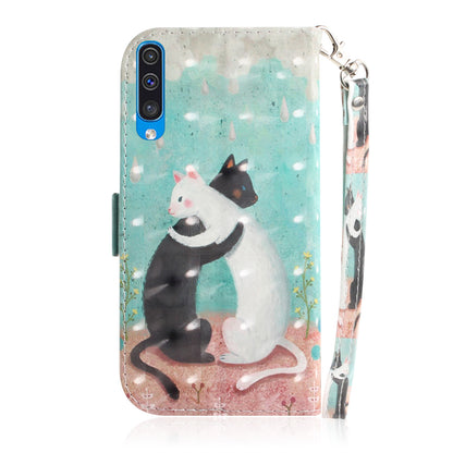 Pattern Printing Light Spot Decor Leather Wallet Case for Samsung Galaxy A50 / A50s / A30s