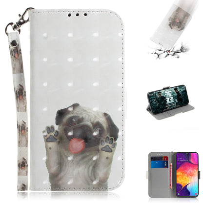 Pattern Printing Light Spot Decor Leather Wallet Case for Samsung Galaxy A50 / A50s / A30s