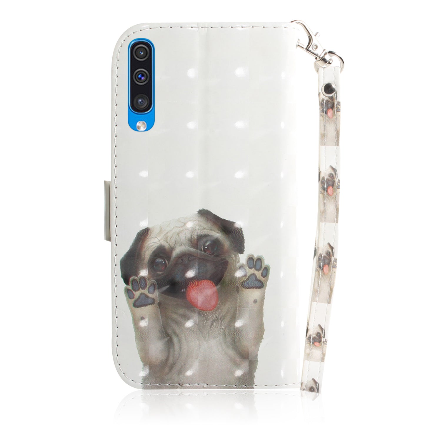 Pattern Printing Light Spot Decor Leather Wallet Case for Samsung Galaxy A50 / A50s / A30s