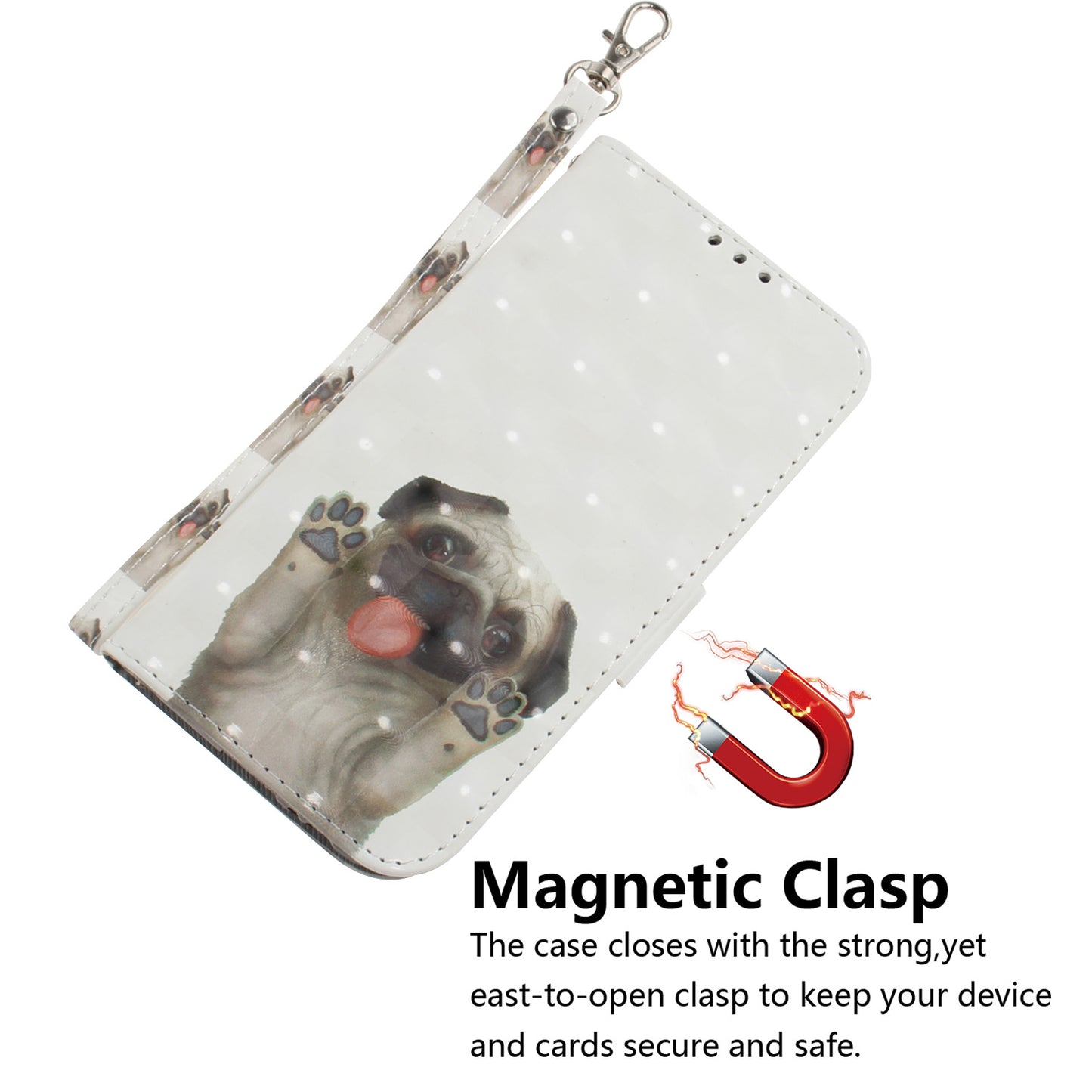 Pattern Printing Light Spot Decor Leather Wallet Case for Samsung Galaxy A50 / A50s / A30s