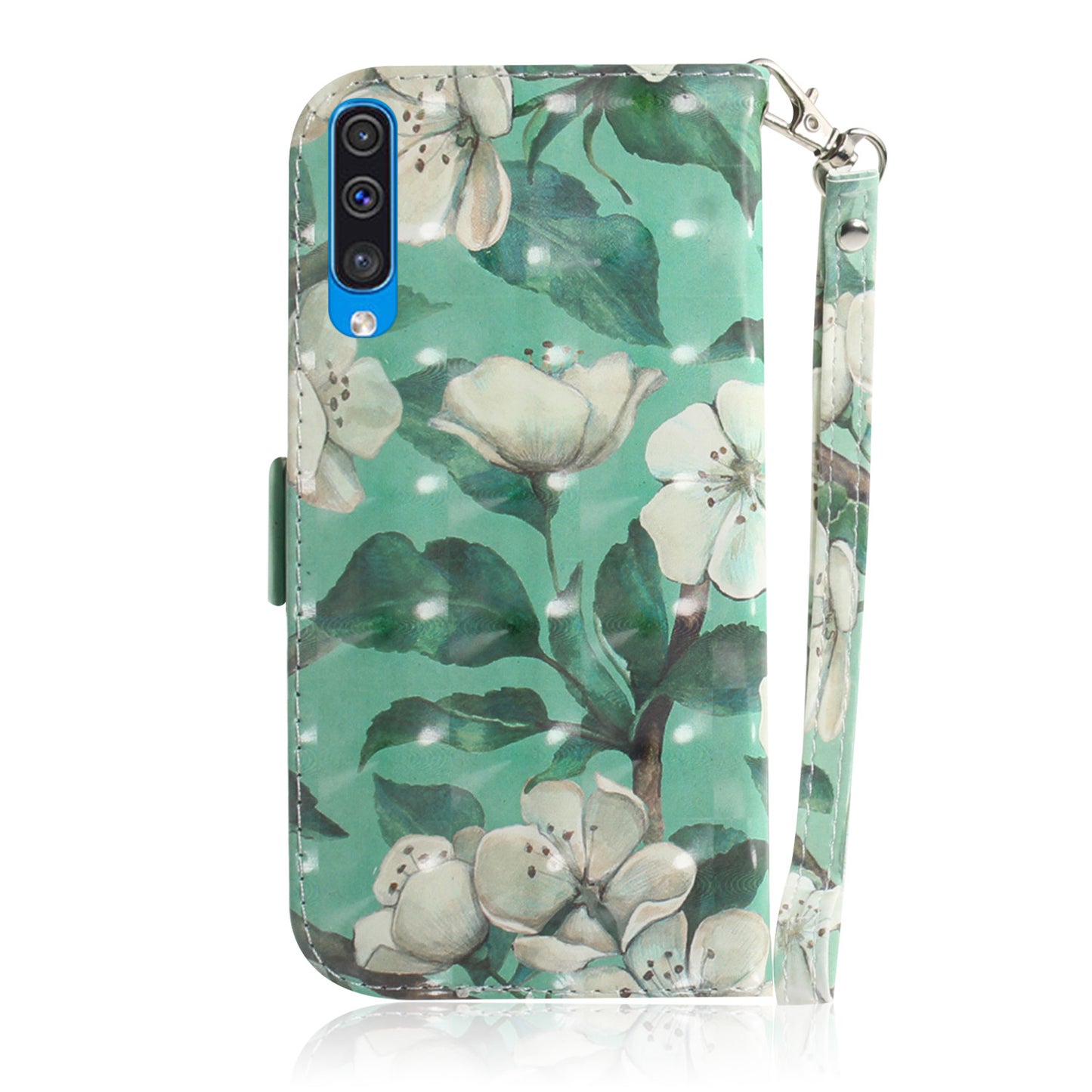Pattern Printing Light Spot Decor Leather Wallet Case for Samsung Galaxy A50 / A50s / A30s