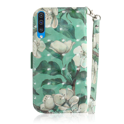 Pattern Printing Light Spot Decor Leather Wallet Case for Samsung Galaxy A50 / A50s / A30s