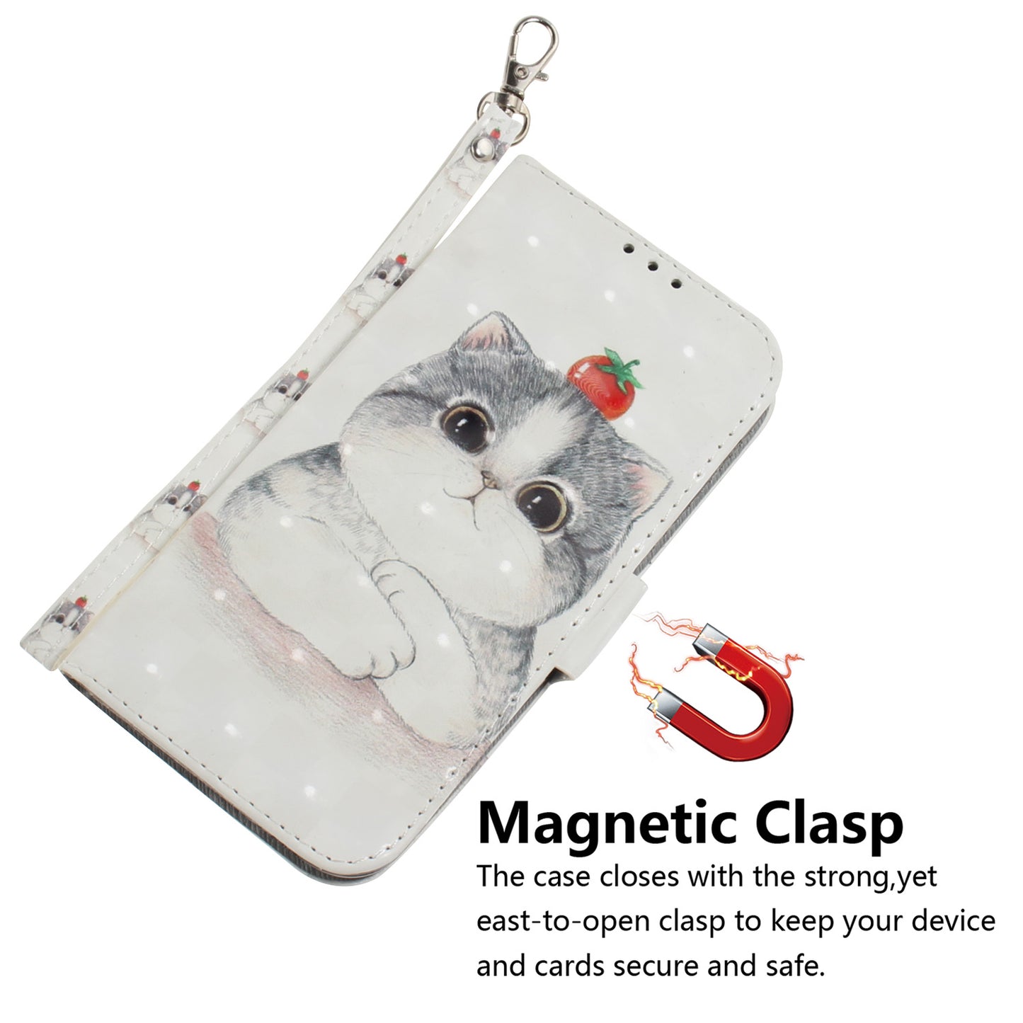 Pattern Printing Light Spot Decor Leather Wallet Case for Samsung Galaxy A50 / A50s / A30s