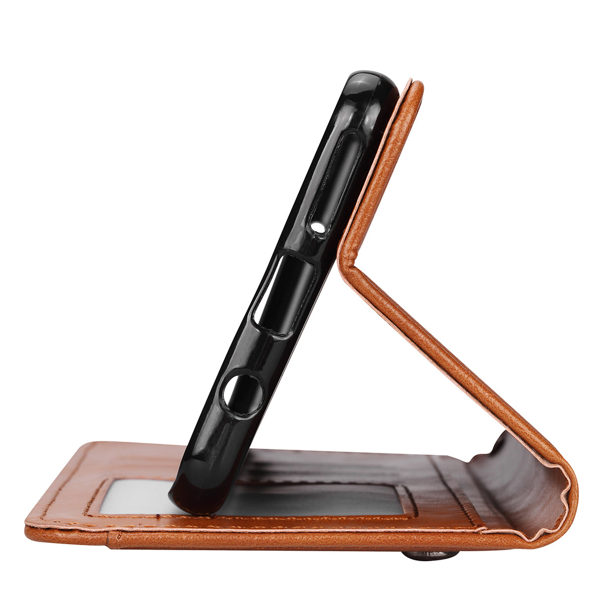 Auto-absorbed Classic PU Leather Wallet Stand Phone Case for Samsung Galaxy A50 / A50s / A30s
