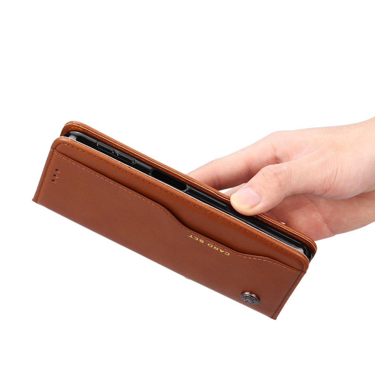 Auto-absorbed Classic PU Leather Wallet Stand Phone Case for Samsung Galaxy A50 / A50s / A30s