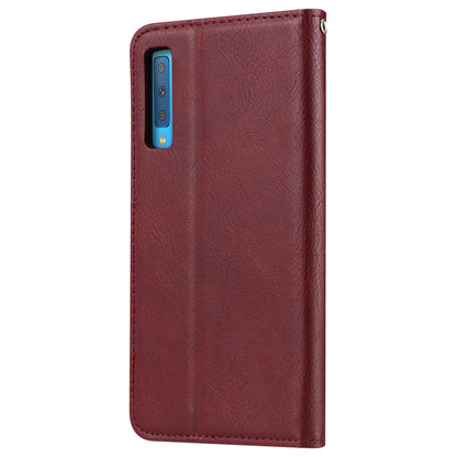 Auto-absorbed Classic PU Leather Wallet Stand Phone Case for Samsung Galaxy A50 / A50s / A30s