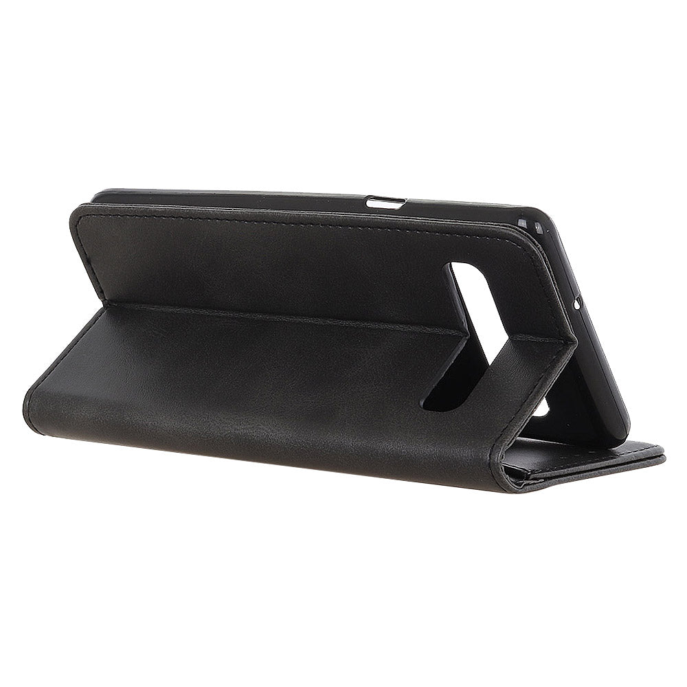 Auto-absorbed Split Leather Wallet Case for Samsung Galaxy S10