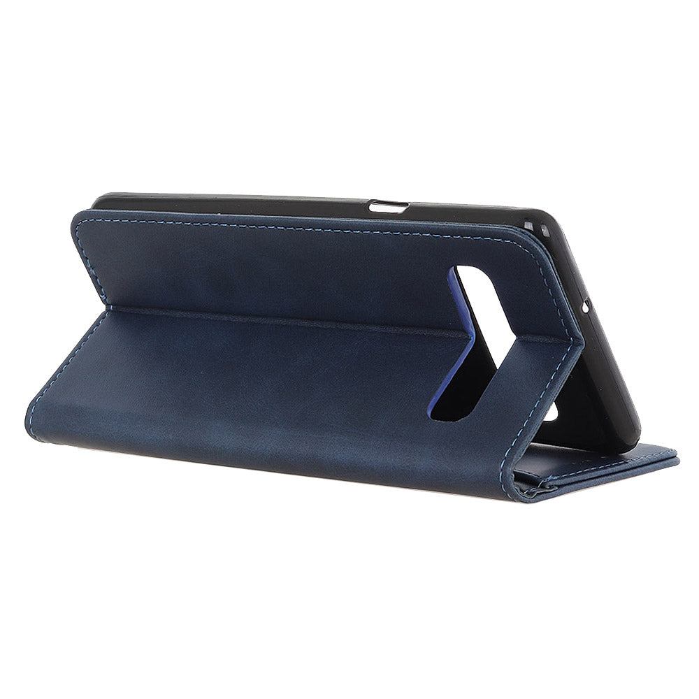 Auto-absorbed Split Leather Wallet Case for Samsung Galaxy S10