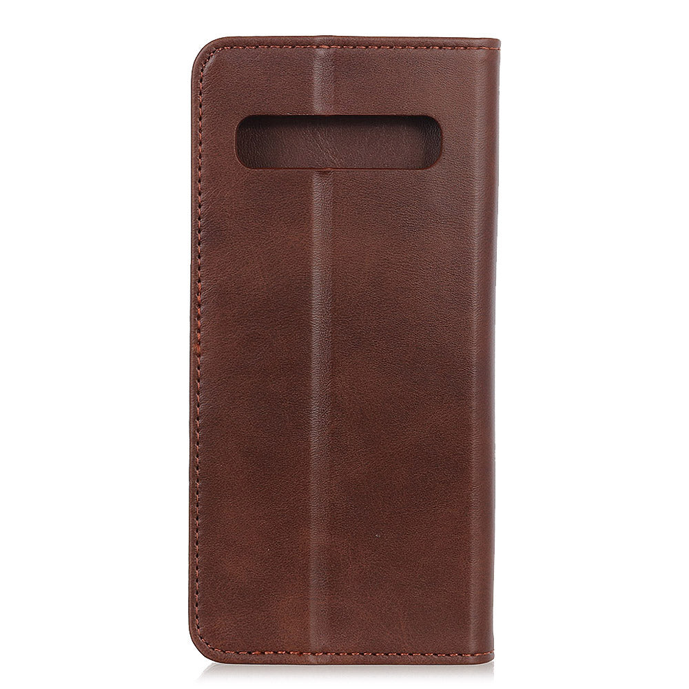 Auto-absorbed Split Leather Wallet Case for Samsung Galaxy S10