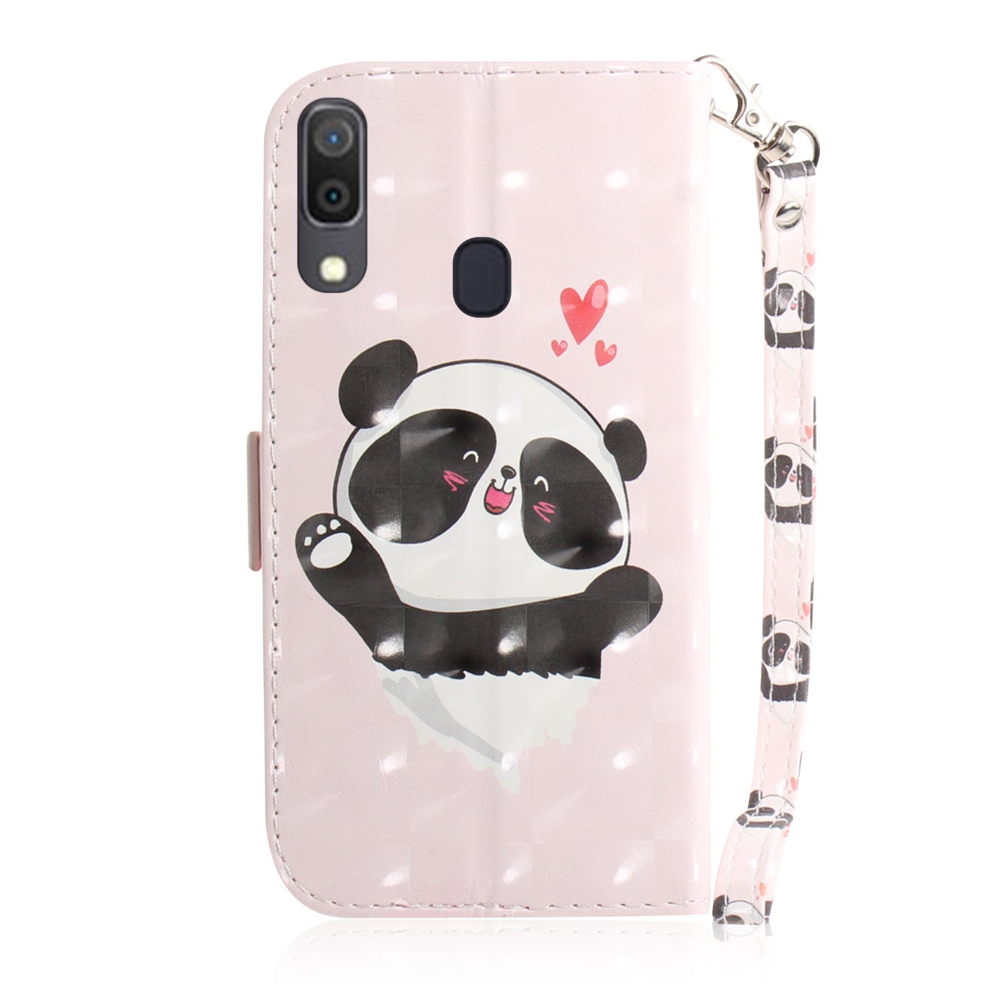 Pattern Printing [Light Spot Decor] Leather Wallet Case for Samsung Galaxy A30 / A20