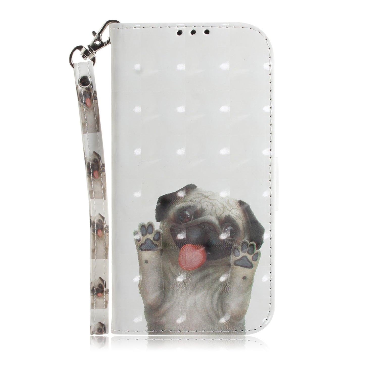 Pattern Printing [Light Spot Decor] Leather Wallet Case for Samsung Galaxy A30 / A20