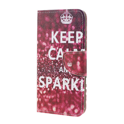 Cross Texture Pattern Printing Leather Wallet Cover for Samsung Galaxy A30/A20