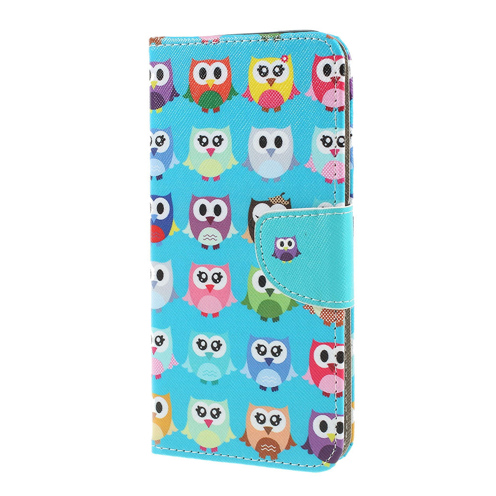 Cross Texture Pattern Printing Leather Wallet Cover for Samsung Galaxy A30/A20