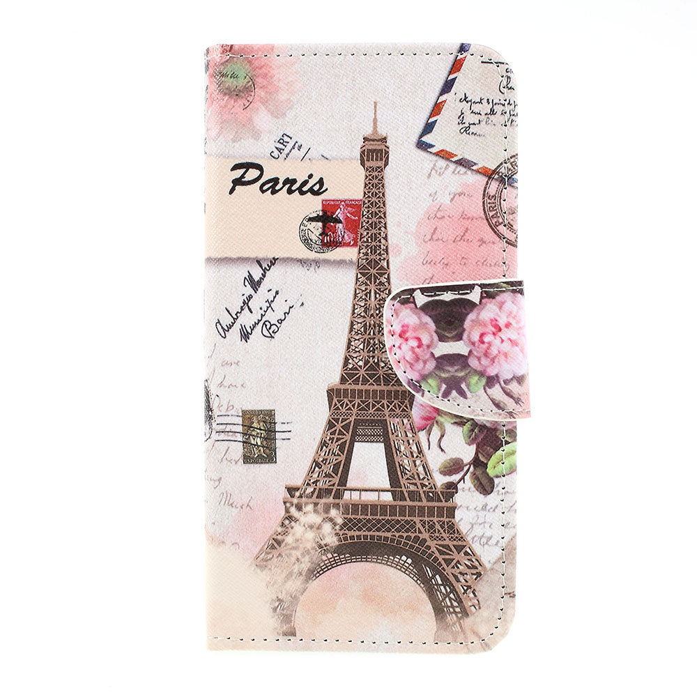 Cross Texture Pattern Printing Leather Wallet Cover for Samsung Galaxy A30/A20