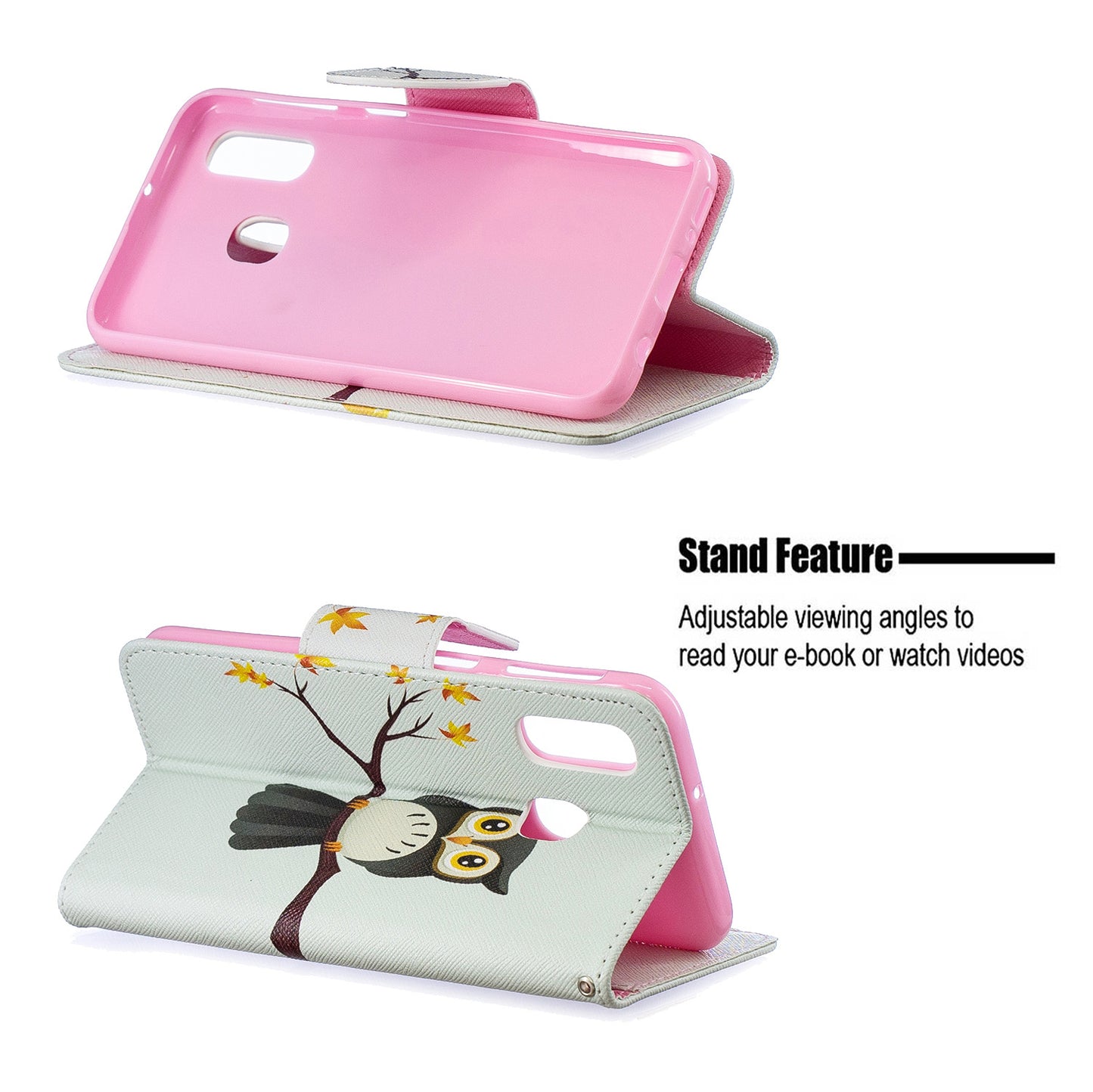 Pattern Printing PU Leather Flip Cell Phone Case for Samsung Galaxy A40