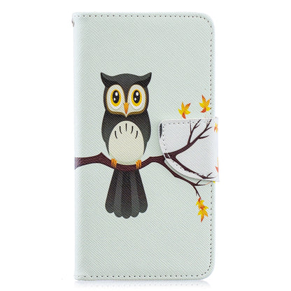 Pattern Printing PU Leather Flip Cell Phone Case for Samsung Galaxy A40