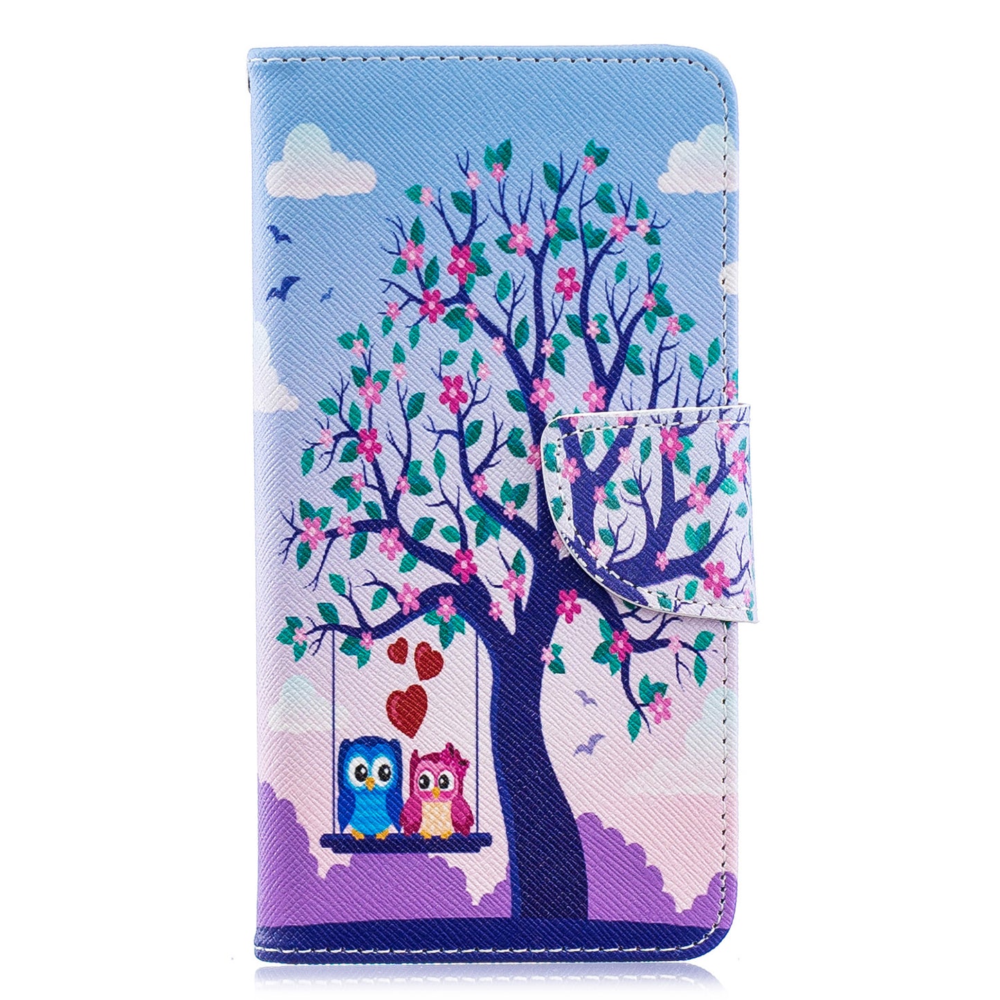 Pattern Printing PU Leather Flip Cell Phone Case for Samsung Galaxy A40